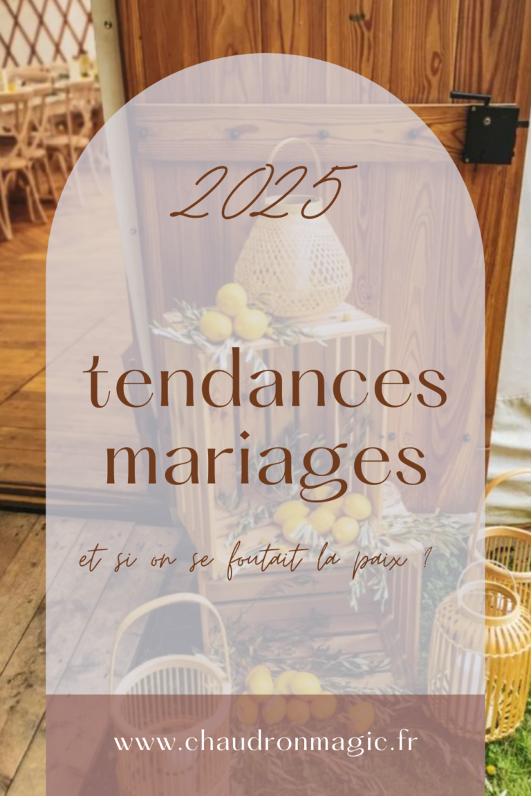 tendances mariages 2025